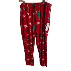 Dog Cat Christmas Sleep Pants NEW XL Pug Cat Retriever Labrador Boston Terrier